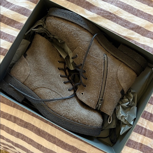 All Saints Animal Suede Kerouac Boots - Picture 3 of 7